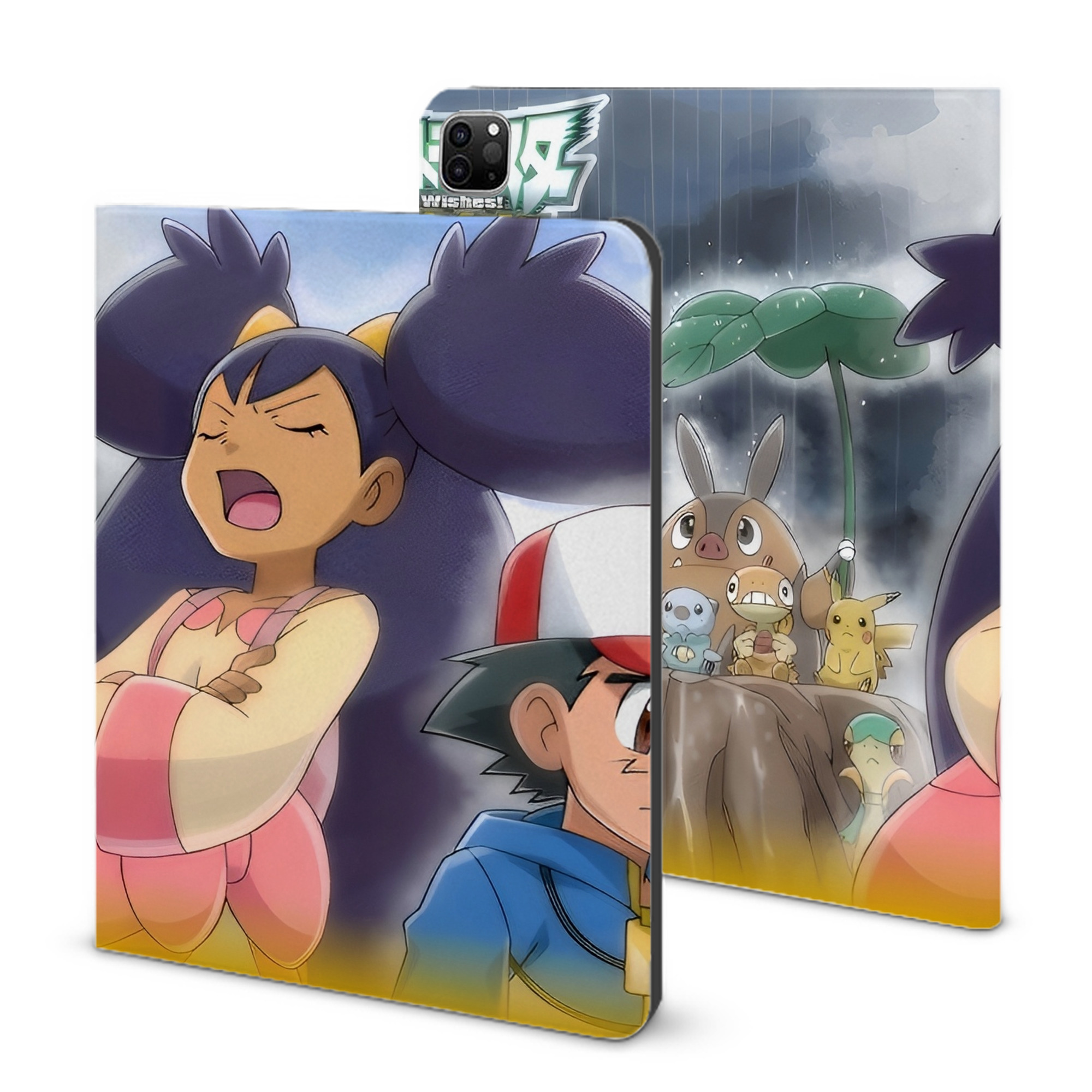 （画像用） ポケットモンスター Pokémon IPad ケース ブック型 PUレザー TPU 耐衝撃 軽量 薄型 ペン収納なし 全面保護 IPad 各モデル対応